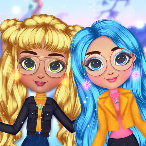 Разные образы играть. Игры для девочек. Зимние Санни и Скайлер.