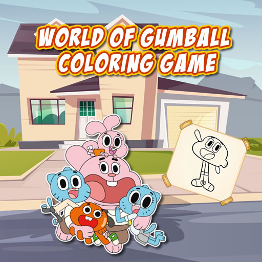 Игра Мир Гамбола: Раскраски Игра Мир Гамбола: Раскраски / World of Gumball Coloring Game