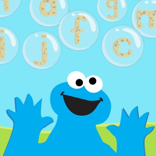 Игра Пузырьковые Буквы Игра Пузырьковые Буквы / Sesame Streets Bubble Letters