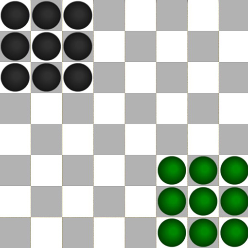 Игра Уголки на 9 Шашек Игра Уголки на 9 Шашек