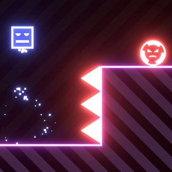 Игра Приключение Неонового Квадрата Игра Приключение Неонового Квадрата / Rise Of Neon Square