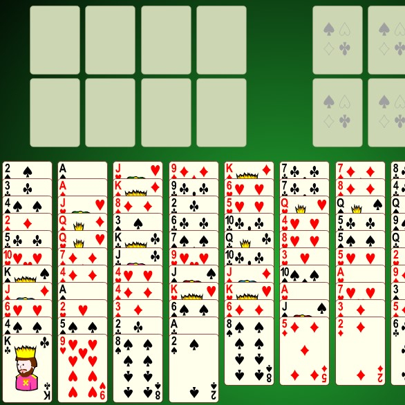 Игра Свободная Ячейка: 2 Колоды Игра Свободная Ячейка: 2 Колоды / FreeCell Two Decks