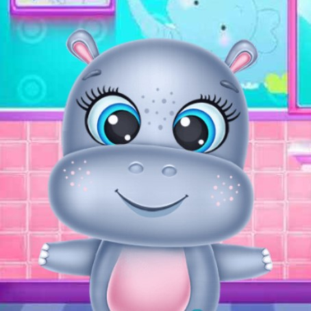 Игра Уход за Детенышем Бегемота Игра Уход за Детенышем Бегемота / Baby Hippo Care
