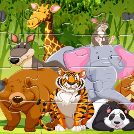 Игра Набор Пазлов для Детей 4 Лет Игра Набор Пазлов для Детей 4 Лет / Animal Puzzle