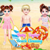 Малышка Тейлор: День Уборки Пляжа