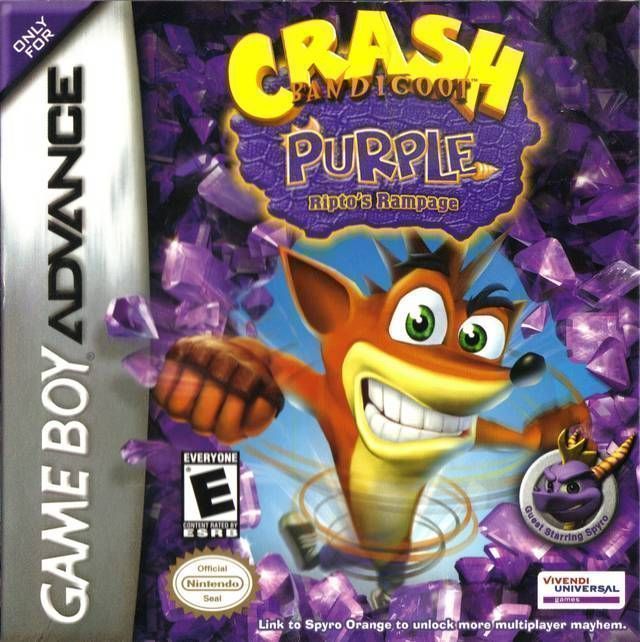 Игра Крэш Бандикут: Пурпур Рипто Рампадж / Gameboy Advance Игра Крэш Бандикут: Пурпур Рипто Рампадж / Gameboy Advance / Crash Bandicoot - Purple Riptos Rampage