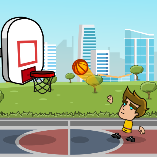 Игра в банки кидать мяч. Street Dunk.