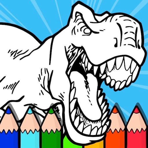 Игра Раскраска динозавров - играть онлайн бесплатно