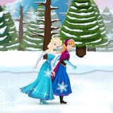 Игра Эльза и Анна на Коньках