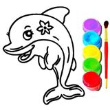 Дельфины: Сборник Раскрасок