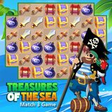 Игра Сокровища Моря: Пиратские Три в Ряд