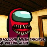 Игра Backrooms Among Impostor & Rolling Giant