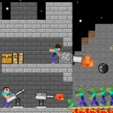 Игра Нубики строят базу против зомби