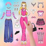 Игра Бумажная Кукла-Дневник: Одевалки DIY