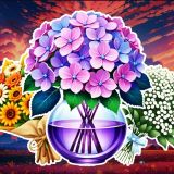 Игра Соединяй Букеты: Цветочный Сад