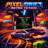 Игра Пиксель Дрифт Ретро Тетрис