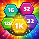 Игра 2048 Hex Merge