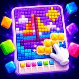 Игра Алмазная Сортировка: Раскраска Кристалликами