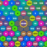 Игра 2048 HEX Block
